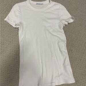 White Michael stars shimmer crewneck tee